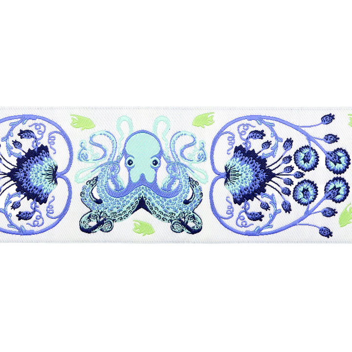 Floral Reef - Octogarden in Marine - 1-7/8" width - by Tula Pink - 15 Yard Spool