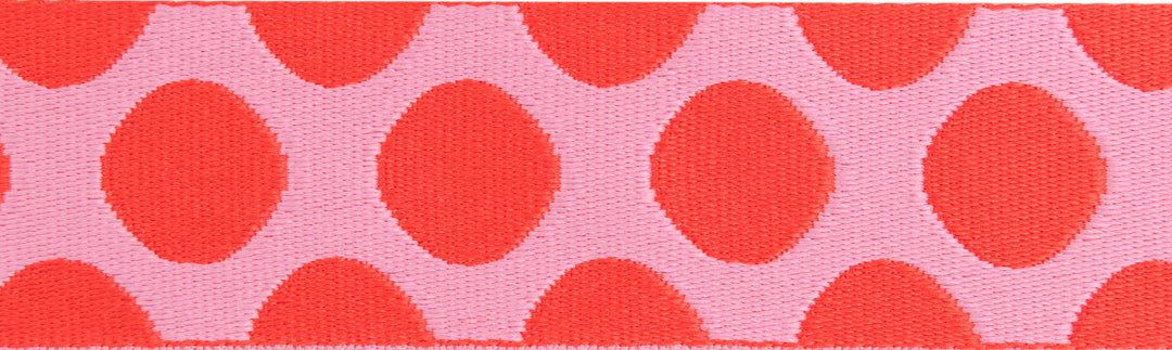 Down to Earth - Dot Webbing in Pinkerberry 1-1/2" - by Tula Pink - 16 Yard Spool (Preorder)