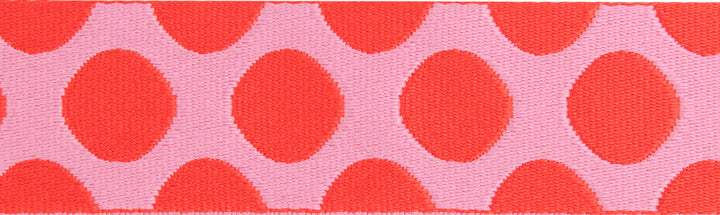 Down to Earth - Dot Webbing in Pinkerberry 1-1/2" - by Tula Pink - 16 Yard Spool (Preorder)