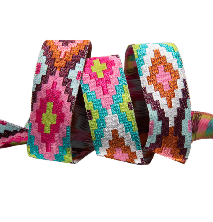 Pink Spirit Weave Ribbon by Amy Butler