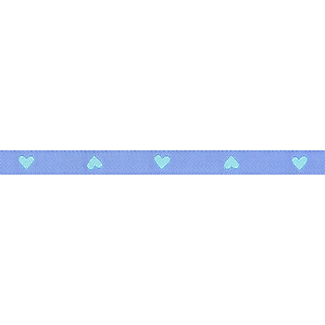 Hearts and Sparks - Hearts in Turquoise - 3/8" width - by Melody Miller - 15 Yard Spool