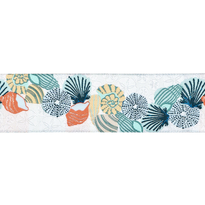Gulf Breeze - Seashell Shores - 1-1/2" width - by Becca Plymale - 15 Yard Spool