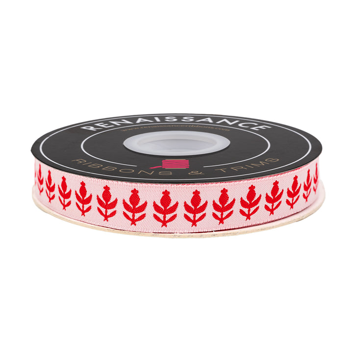 Buon Natale - Pomegranates in Red - 5/8" - by Joanna Figueroa - 15 Yard Spool