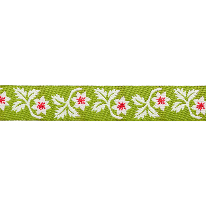 Buon Natale - Holly and Vine in Pine - 7/8" - by Joanna Figueroa - 15 Yard Spool
