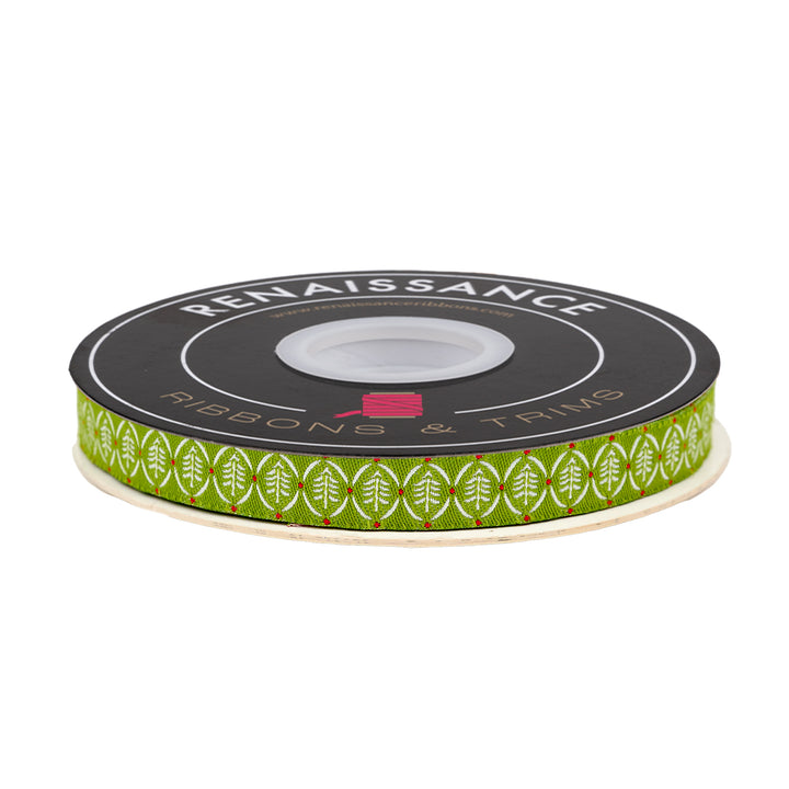 Buon Natale - Yuletide Pines in Pine - 1/2" - by Joanna Figueroa - 15 Yard Spool