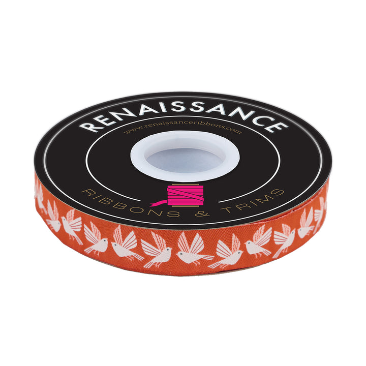 First Day of Fall - Birds - 7/8" width - By Loes Van Oosten - 15 Yard Spool