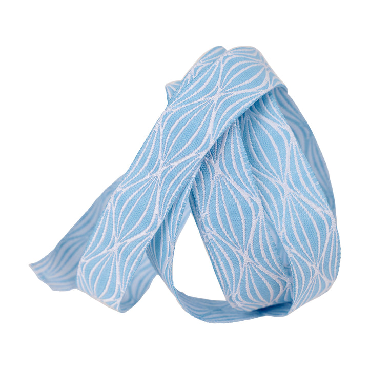 By the Seaside - Wave in Blue - 5/8" width - by Loes Van Oosten - 15 Yard Spool