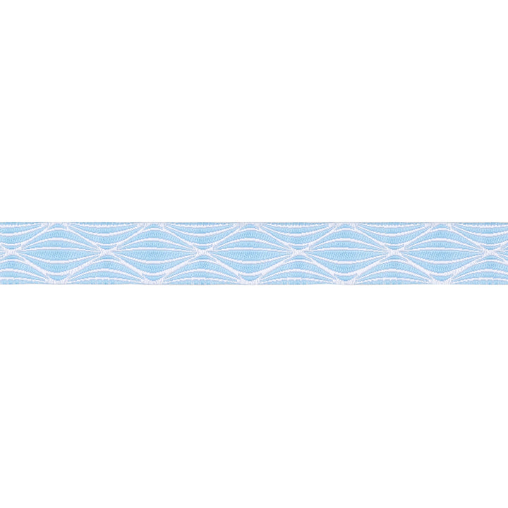 By the Seaside - Wave in Blue - 5/8" width - by Loes Van Oosten - 15 Yard Spool