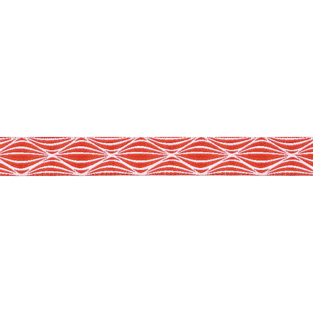 By the Seaside - Wave in Red - 5/8" width - by Loes Van Oosten - 15 Yard Spool