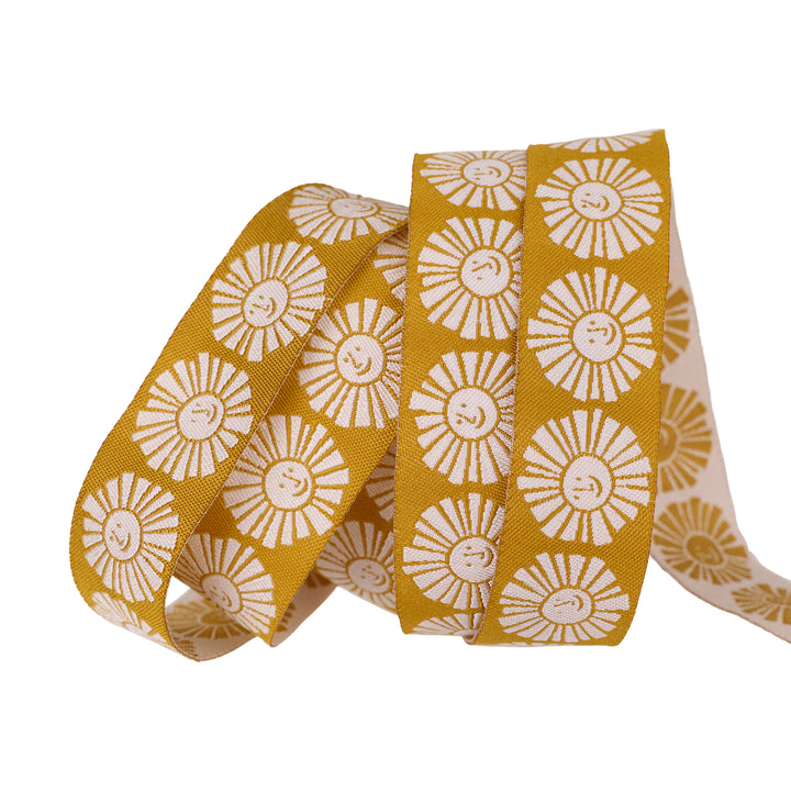 By the Seaside - Sun - 7/8" width - by Loes Van Oosten - 15 Yard Spool