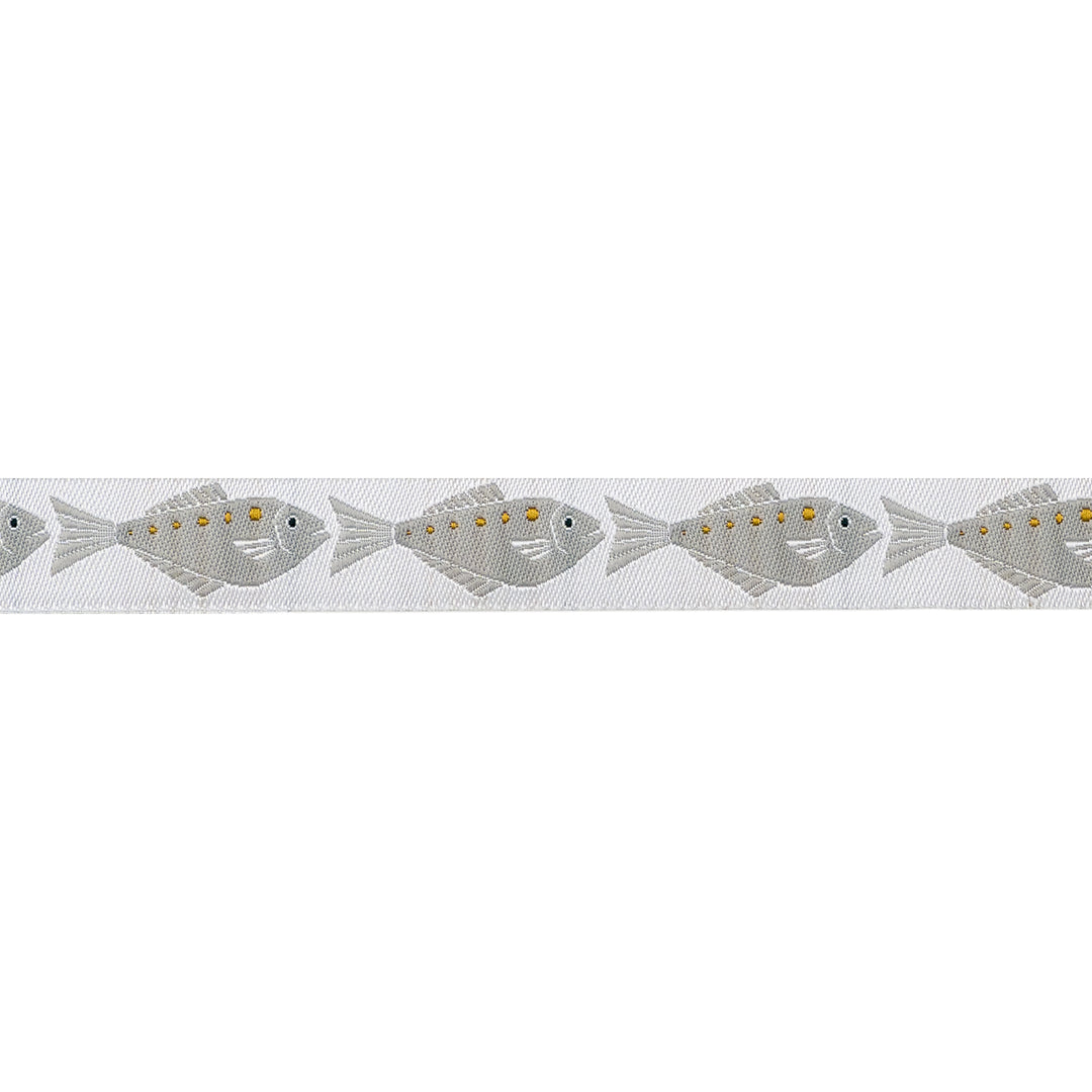 By the Seaside - Fish - 5/8" width - by Loes Van Oosten - 15 Yard Spool