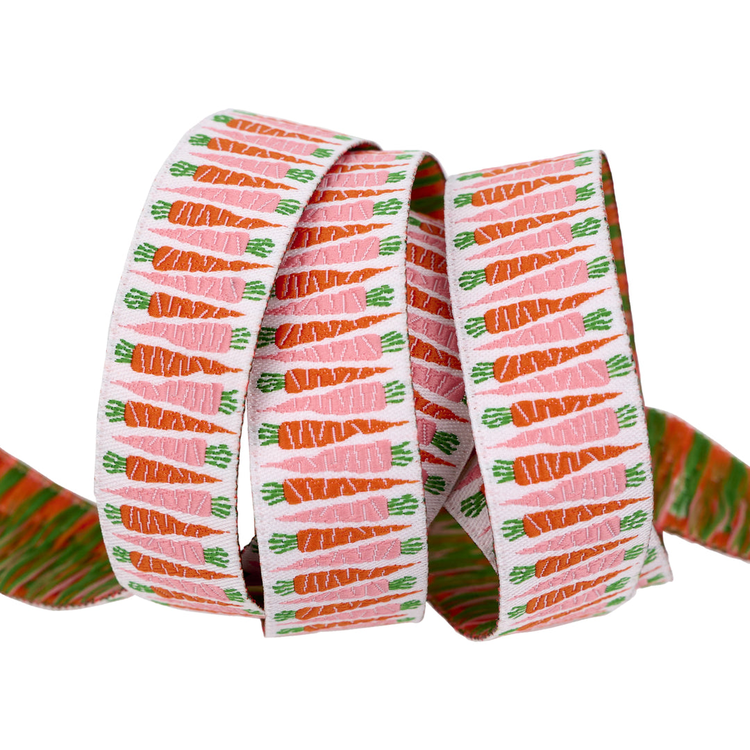 In the Vegetable Garden - Carrot - 7/8" width - by Loes Van Oosten - 15 Yard Spool