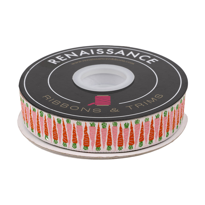 In the Vegetable Garden - Carrot - 7/8" width - by Loes Van Oosten - 15 Yard Spool