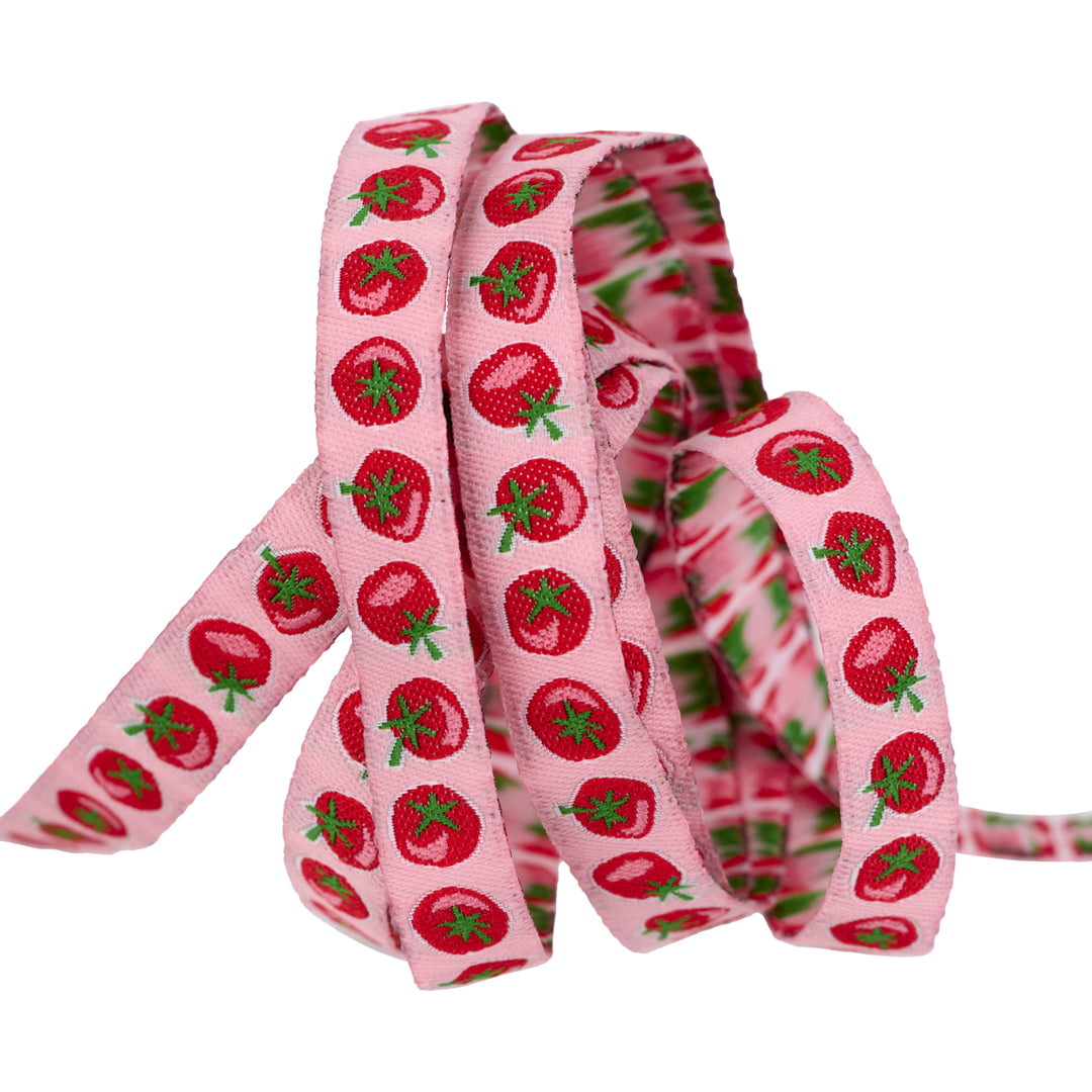 In the Vegetable Garden - Tomato - 3/8" width - by Loes Van Oosten - 15 Yard Spool