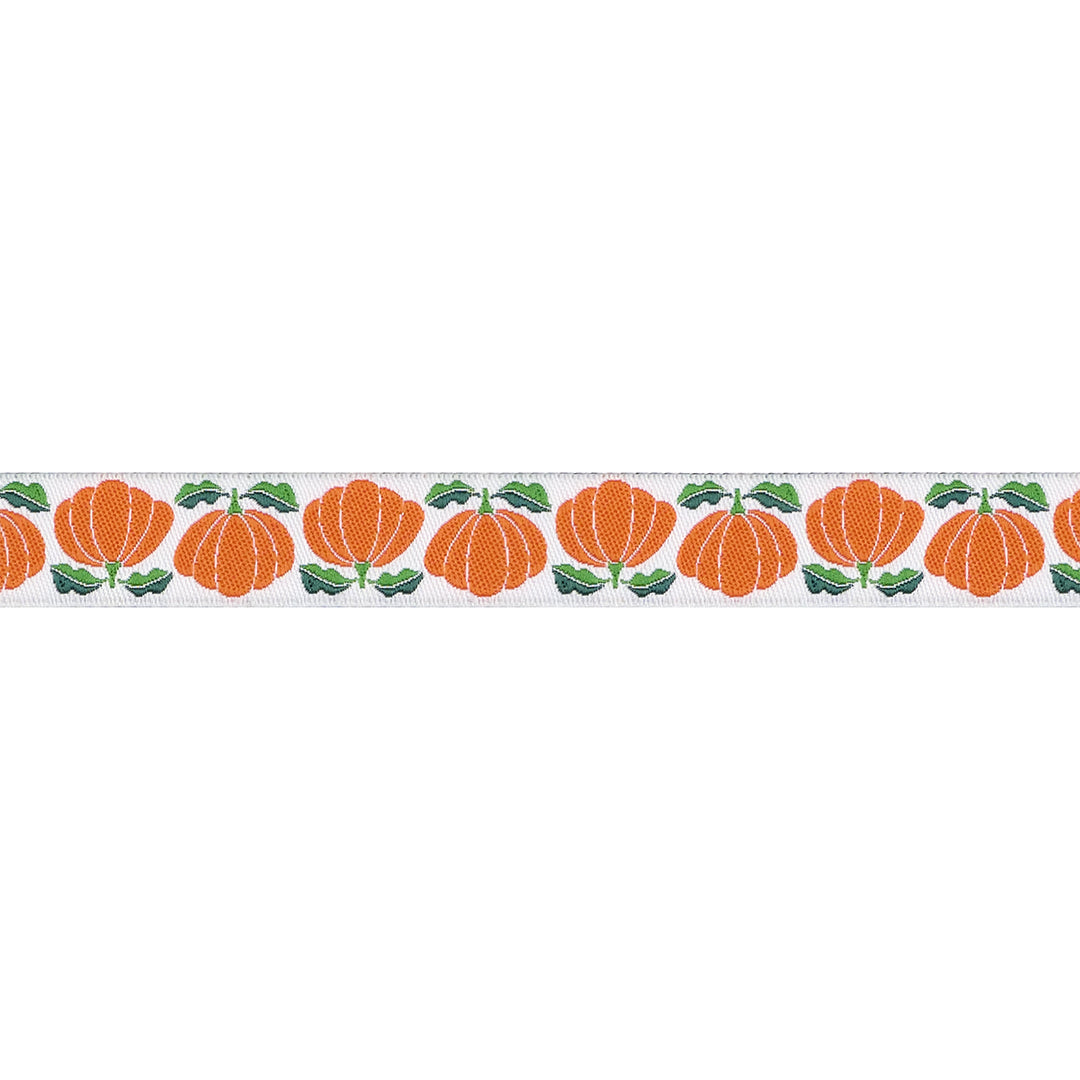 In the Vegetable Garden - Pumpkins - 5/8" width - by Loes Van Oosten - 15 Yard Spool