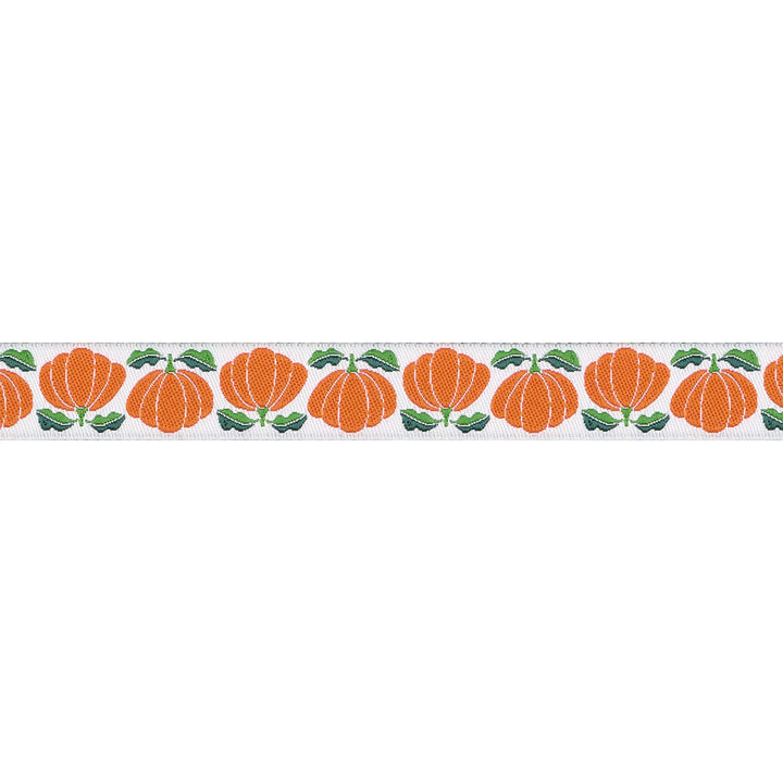 In the Vegetable Garden - Pumpkins - 5/8" width - by Loes Van Oosten - 15 Yard Spool