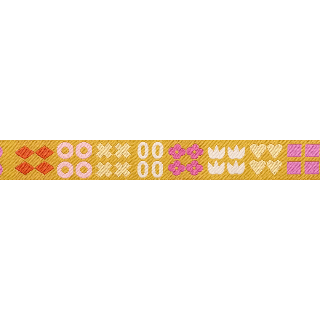 Woodland Park - Shapely in Goldenrod - 5/8" width - by Rashida Coleman Hale - 15 Yard Spool