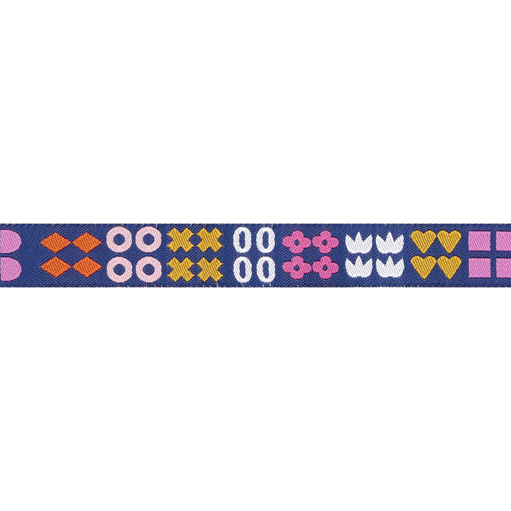 Woodland Park - Shapely in Navy - 5/8" width - by Rashida Coleman Hale - 15 Yard Spool