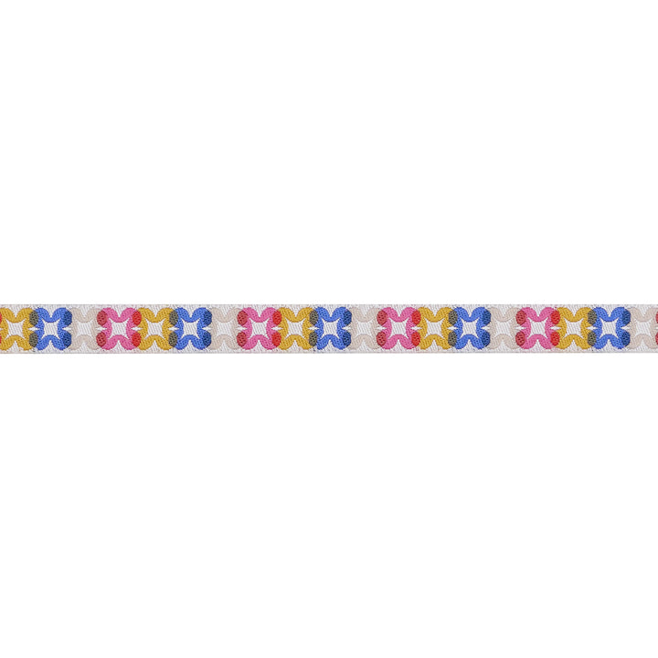 Woodland Park - Flower Plaid in Blue Ribbon - 3/8" width - by Rashida Coleman Hale - 15 Yard Spool