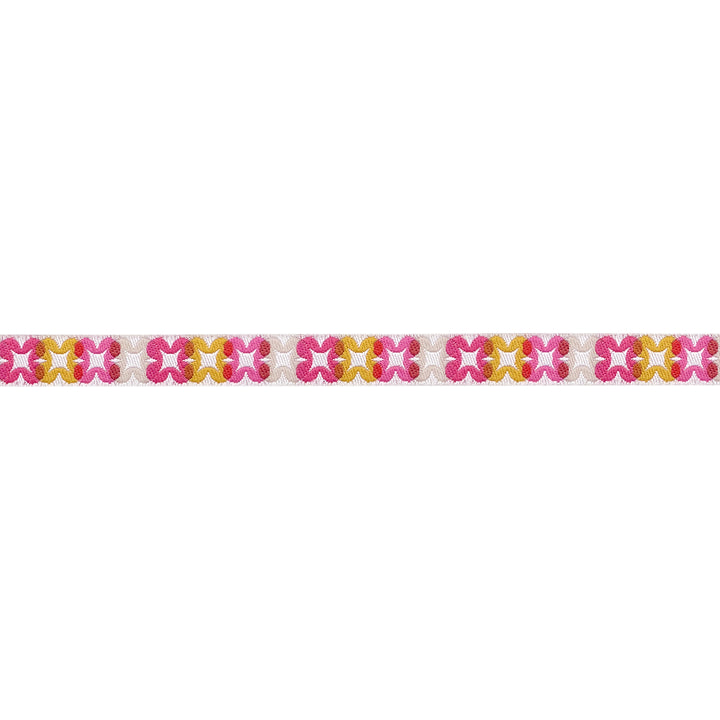 Woodland Park - Flower Plaid in Raspberry - 3/8" width - by Rashida Coleman Hale - 15 Yard Spool