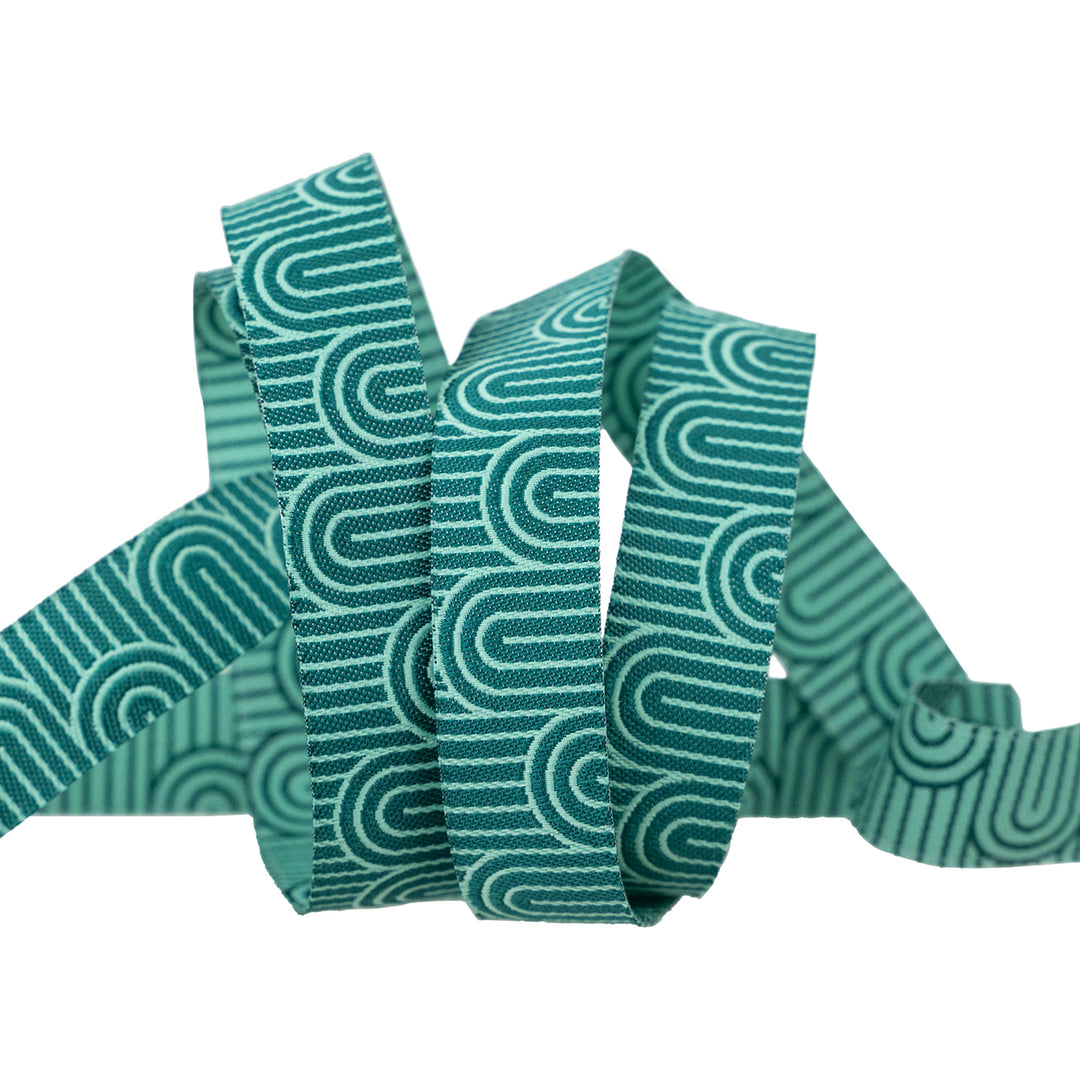 Gateway in Teal - 5/8" width - Savannah - 15 yard Spool