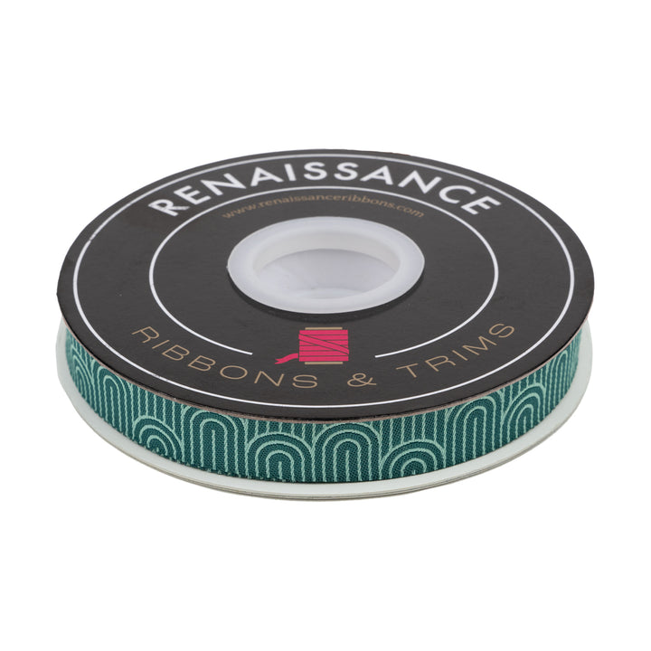 Gateway in Teal - 5/8" width - Savannah - 15 yard Spool