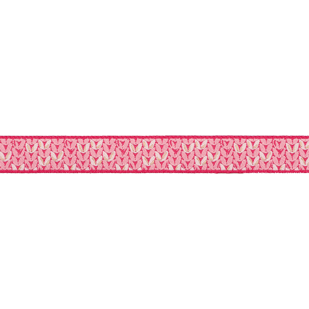 Intertwined in Pink - 5/8" width - Meadow - 15 Yard Spool