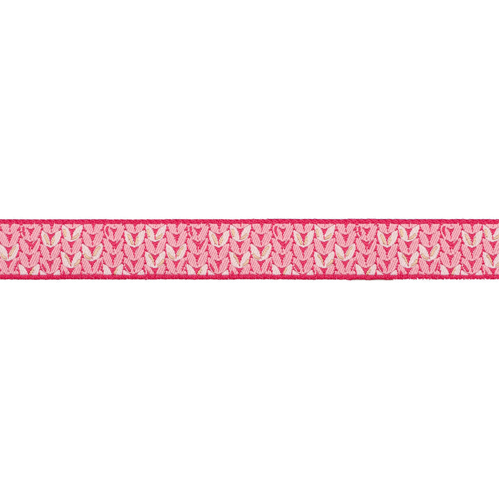 Intertwined in Pink - 5/8" width - Meadow - 15 Yard Spool