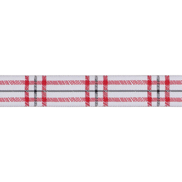 Christmas Plaid - 7/8" width - Gingerbread Christmas - 15 Yard Spool