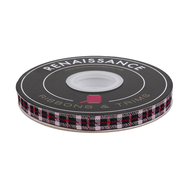 Cheery Plaid - 3/8" width - Gingerbread Christmas - 15 Yard Spool
