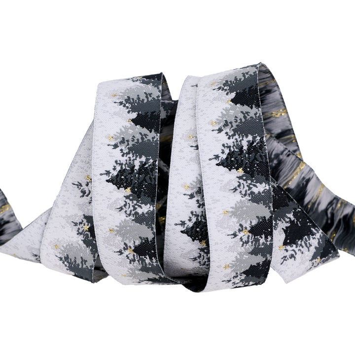 Winter Forest - 7/8" width - Farmhouse Christmas - 15 Yard Spool