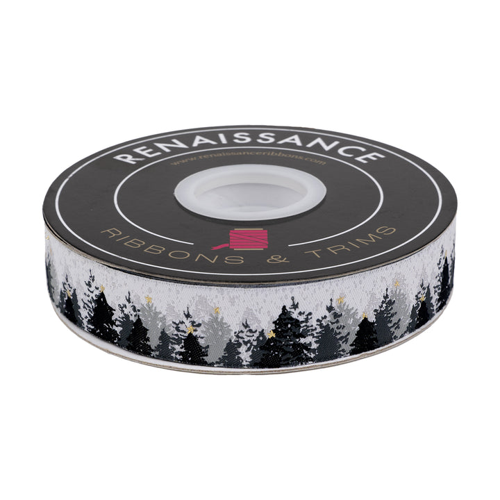 Winter Forest - 7/8" width - Farmhouse Christmas - 15 Yard Spool
