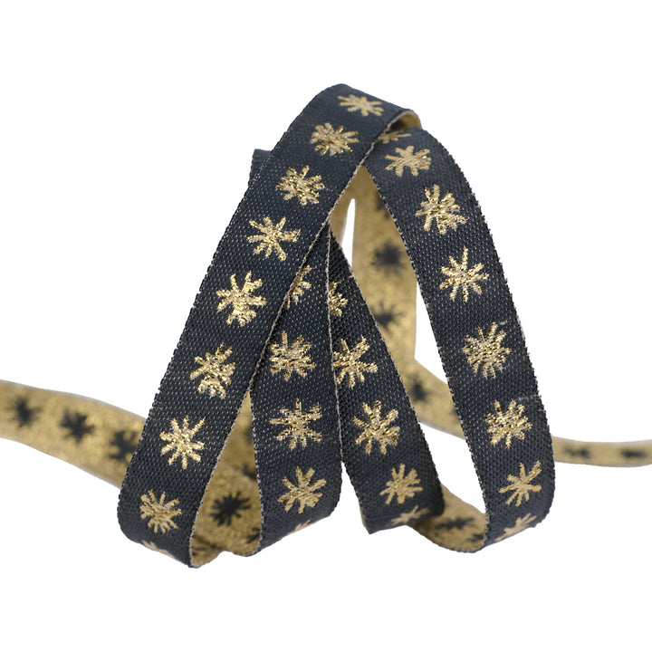 Gold Tinsel - 3/8" width - Farmhouse Christmas - 15 Yard Spool