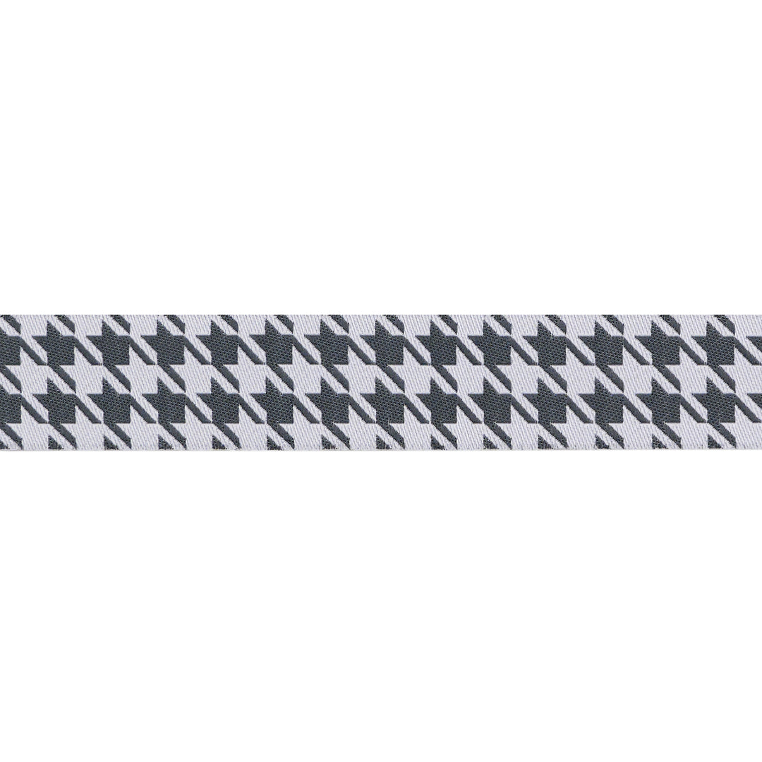 Houndstooth in Soot - 7/8" width - Farmhouse Christmas - 15 Yard Spool