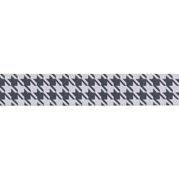 Houndstooth in Soot - 7/8" width - Farmhouse Christmas - 15 Yard Spool
