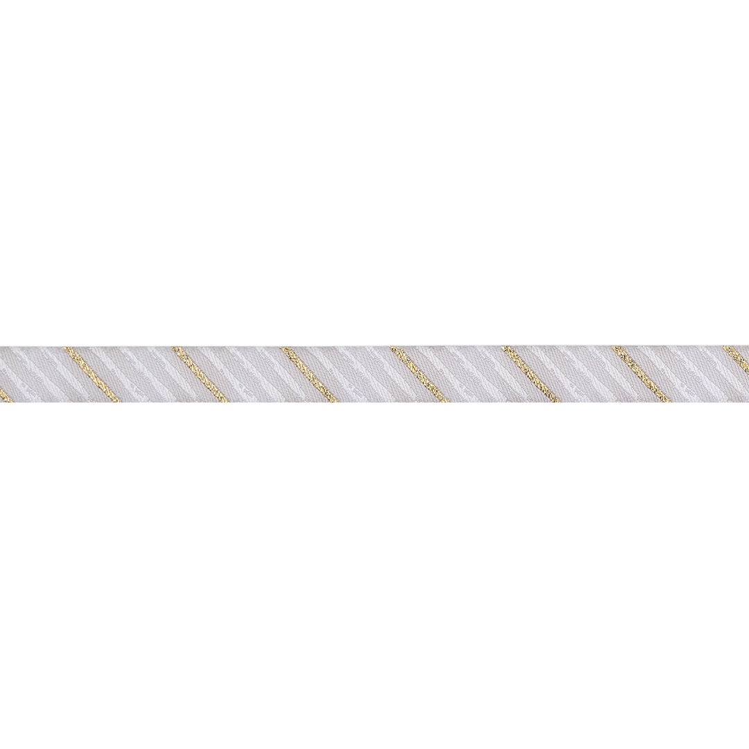 Painted Stripe in Sparkle - 3/8" width - Farmhouse Christmas - 15 Yard Spool