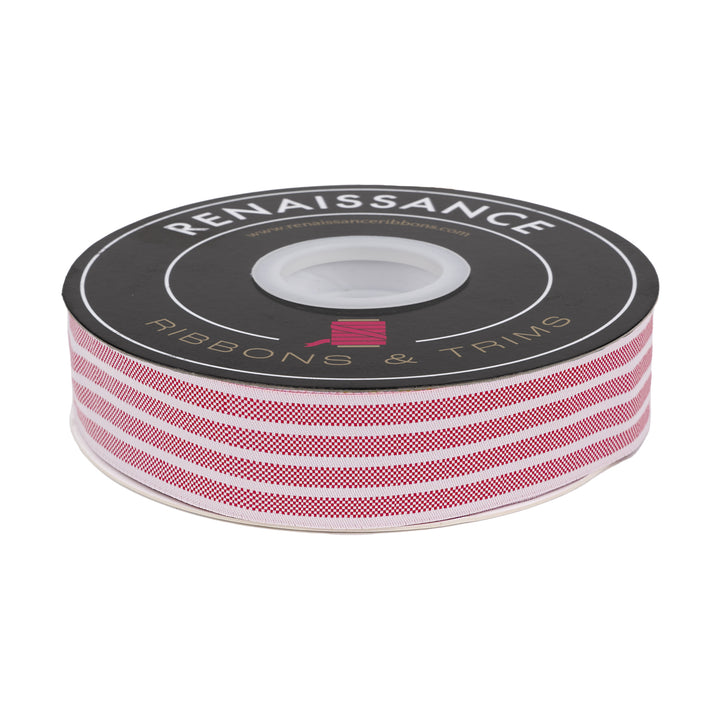 Pixel Stripe - 1-1/4" width - Classic Christmas - 15 Yard Spool