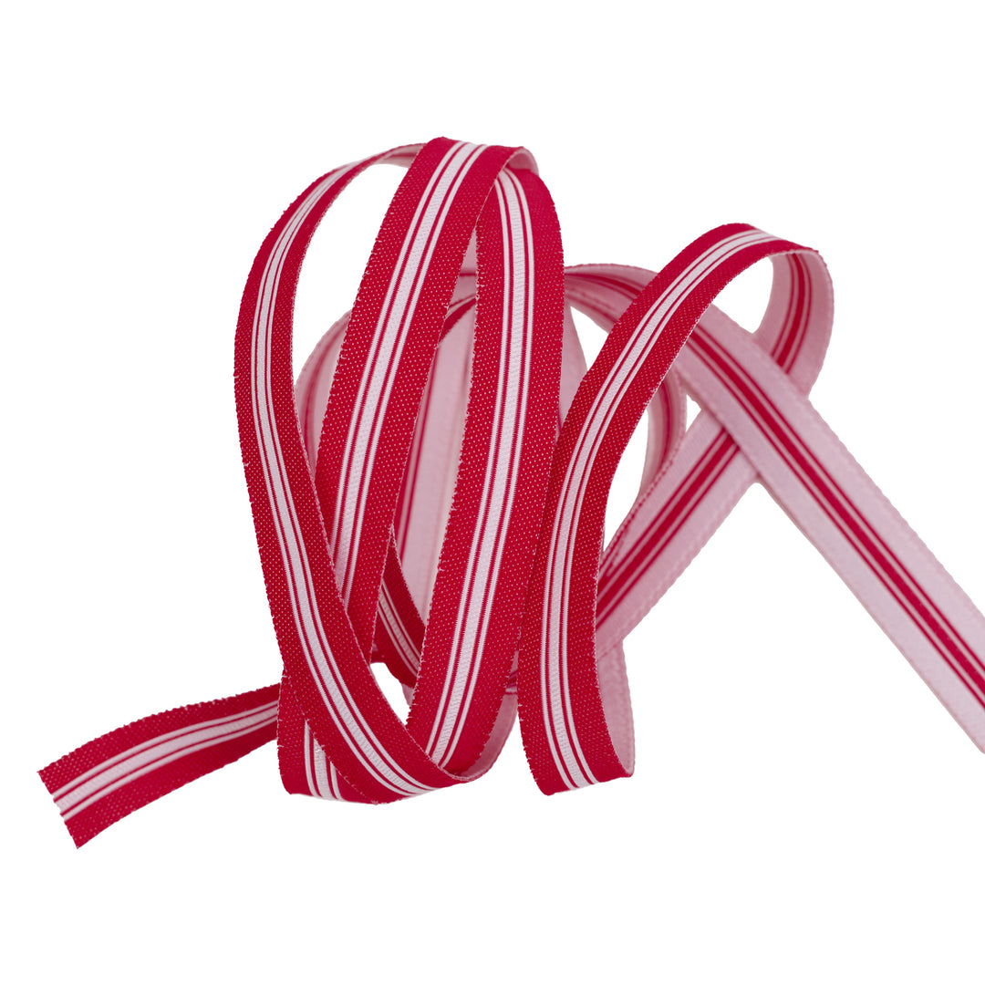 Festive Stripe - 3/8" width - Classic Christmas - 15 Yard Spool