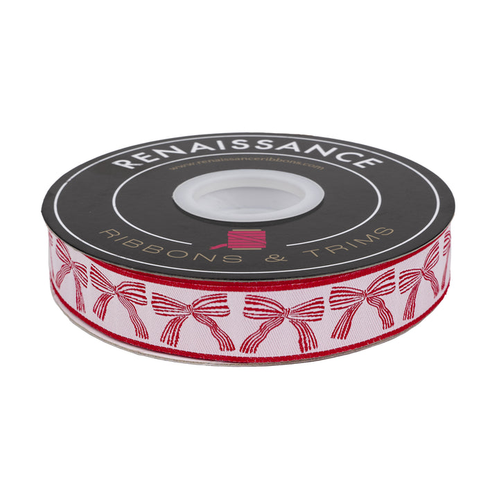 Festive Bows - 7/8" width - Classic Christmas - 15 Yard Spool