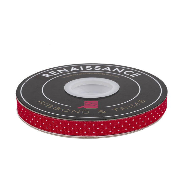 Holiday Dot - 3/8" width - Classic Christmas - 15 Yard Spool