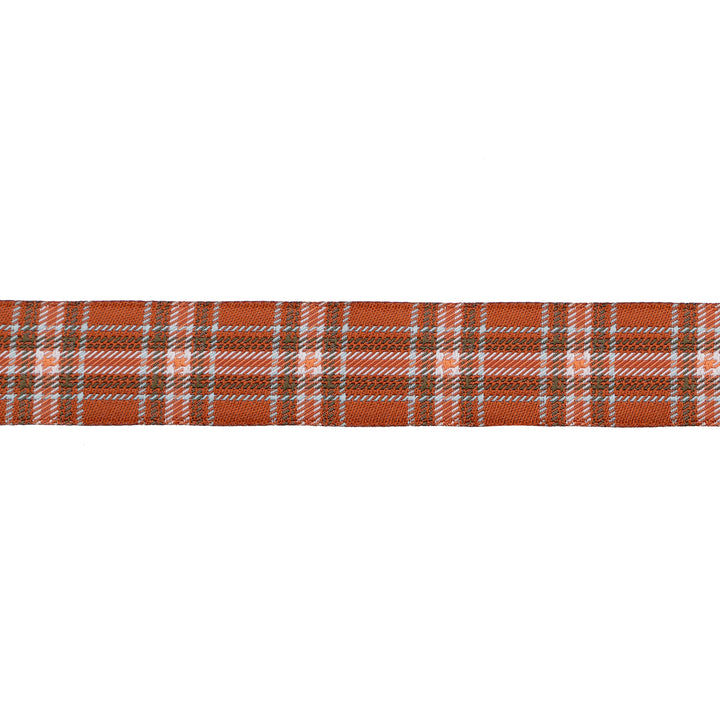 Plaid Perfection in Rust - 7/8" width - The Great Outdoors by Stacy Iest Hsu - 15 Yard Spool
