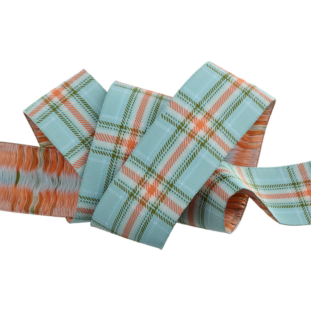 Plaid Perfection in Sky - 1-1/2" width - The Great Outdoors by Stacy Iest Hsu - 15 Yard Spool