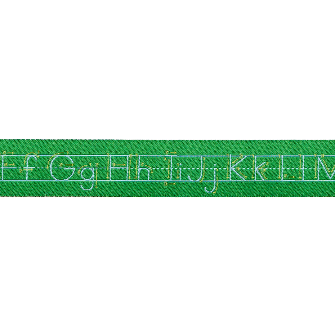 Standard Alphabet in Grass - 7/8" width - Back to School by Stacy Iest Hsu - 15 Yard Spool
