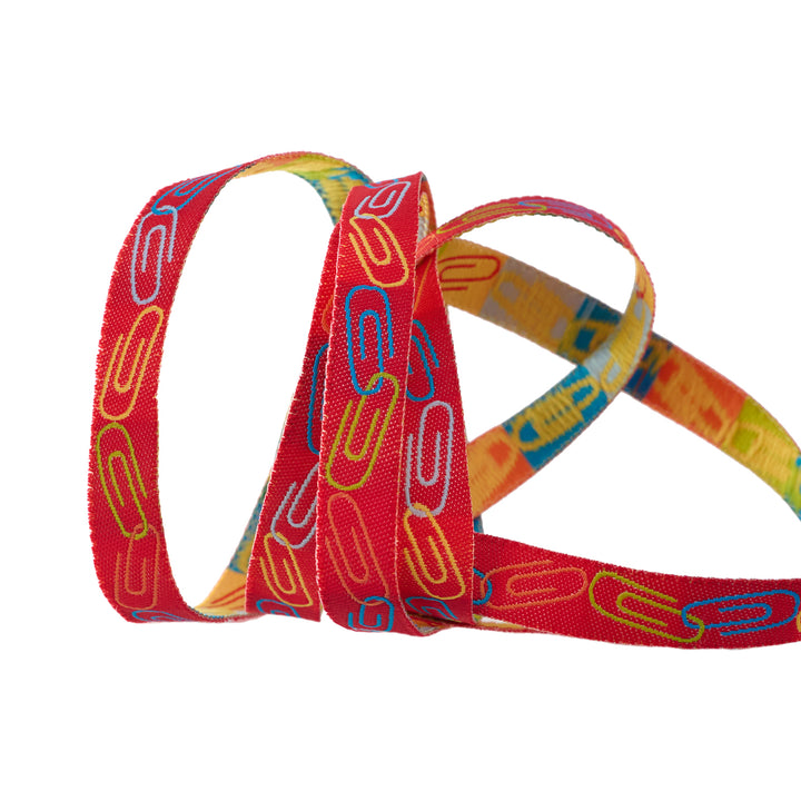 Clip It in Apple - 3/8" width - Back to School by Stacy Iest Hsu - 15 Yard Spool