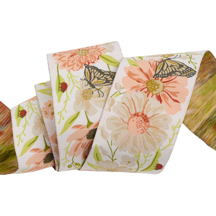Farmstead - Farm and Garden in Porcelain - 2" width - by Stacy Iest Hsu - 15 Yard Spool