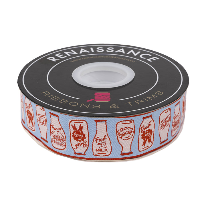 Farmstead - Milk Time in Mountain Stream - 1-1/2" width - by Stacy Iest Hsu - 15 Yard Spool