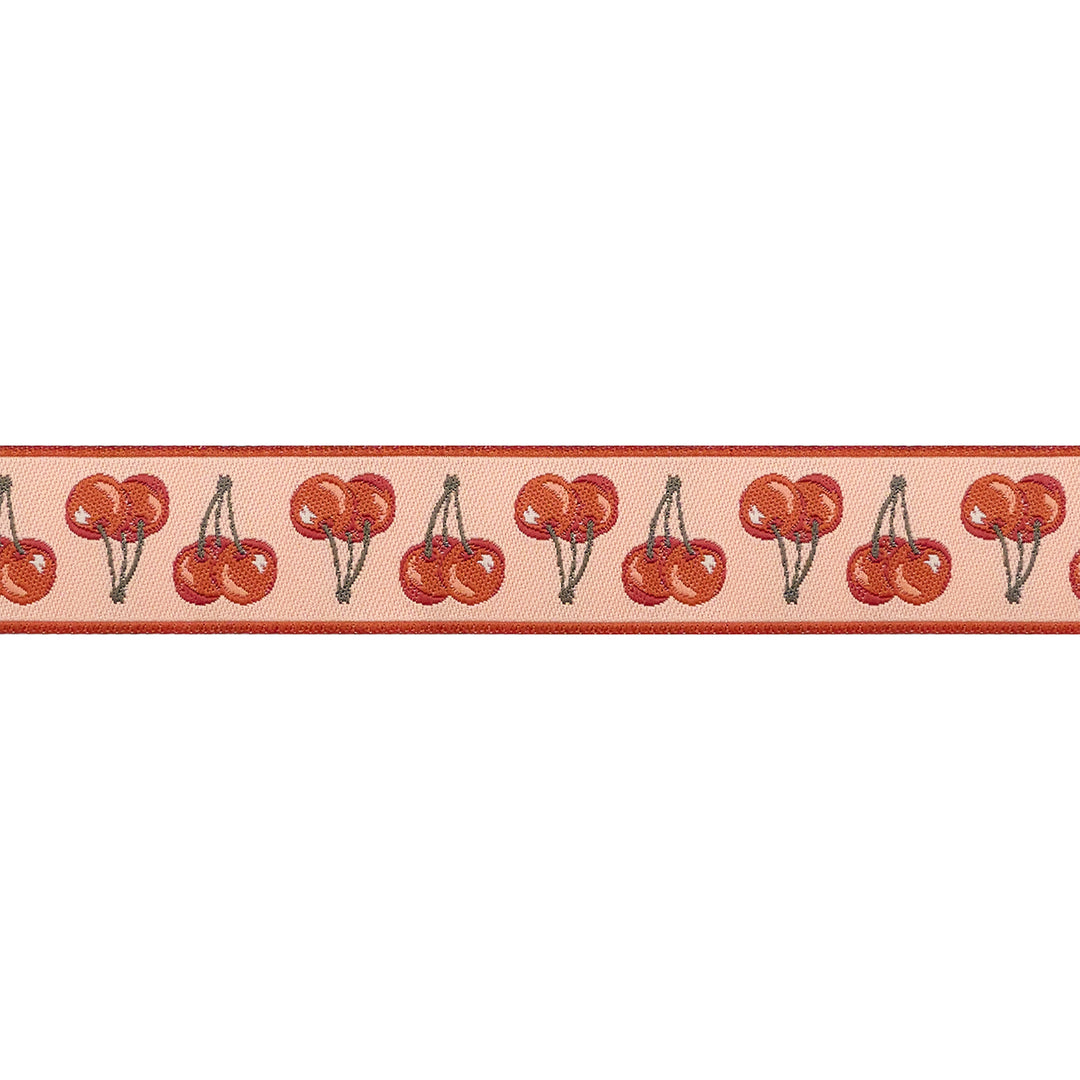 Farmstead - Cherries Jubilee in Light Coral - 7/8" width - by Stacy Iest Hsu - 15 Yard Spool