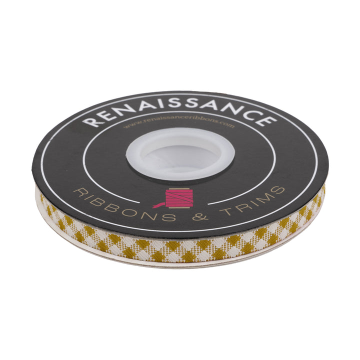 Farmstead - Check It in Haystack - 3/8" width - by Stacy Iest Hsu - 15 Yard Spool