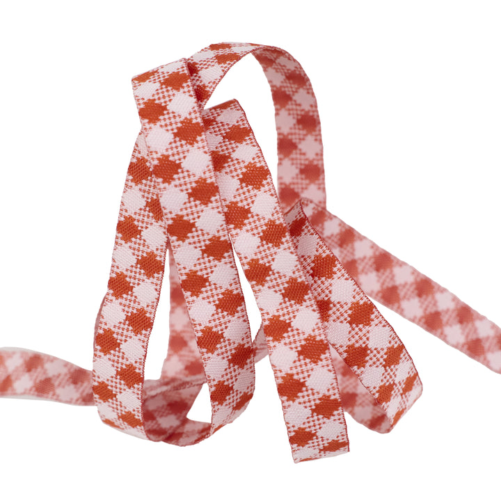 Farmstead - Check It in Barn Red - 3/8" width - by Stacy Iest Hsu - 15 Yard Spool