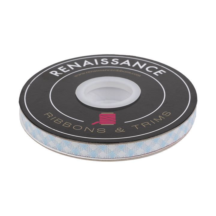 Farmstead - Check It in Mountain Stream - 3/8" width - by Stacy Iest Hsu - 15 Yard Spool